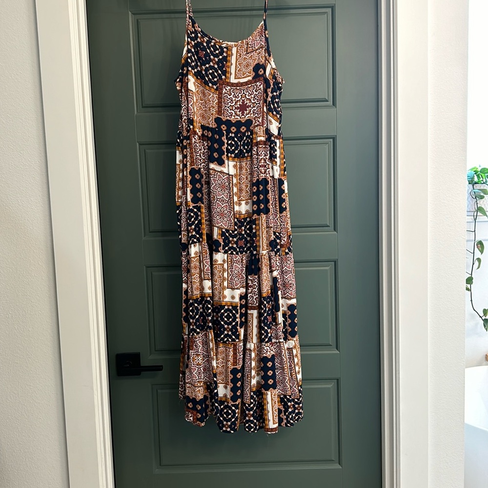 Patchwork inspired maxi dress